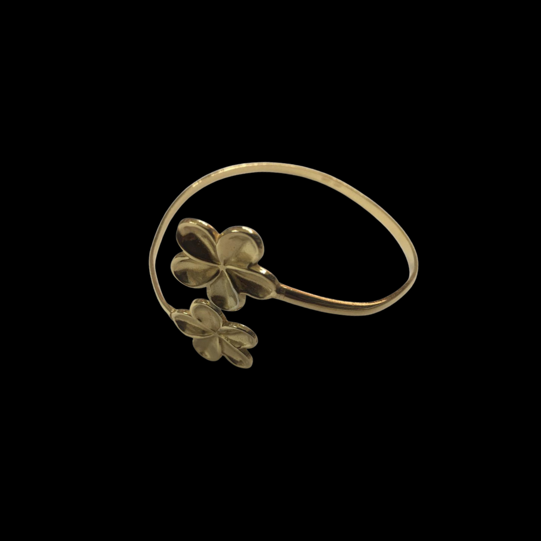 Polished Gold Ring – Gold Over 925 Silver Band