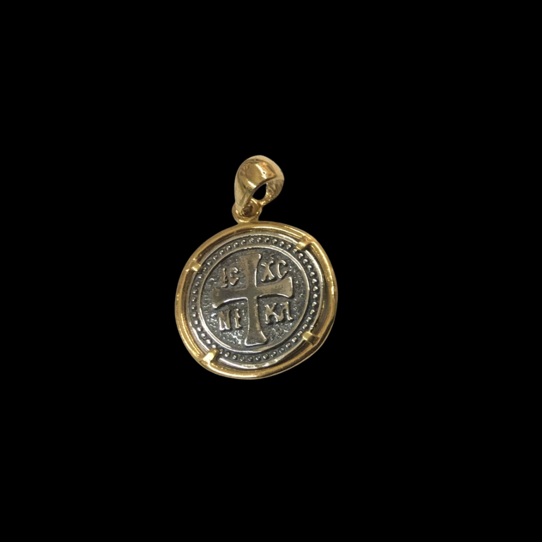 Two-Tone Pendant – Sterling Silver with Gold-Plated Detail