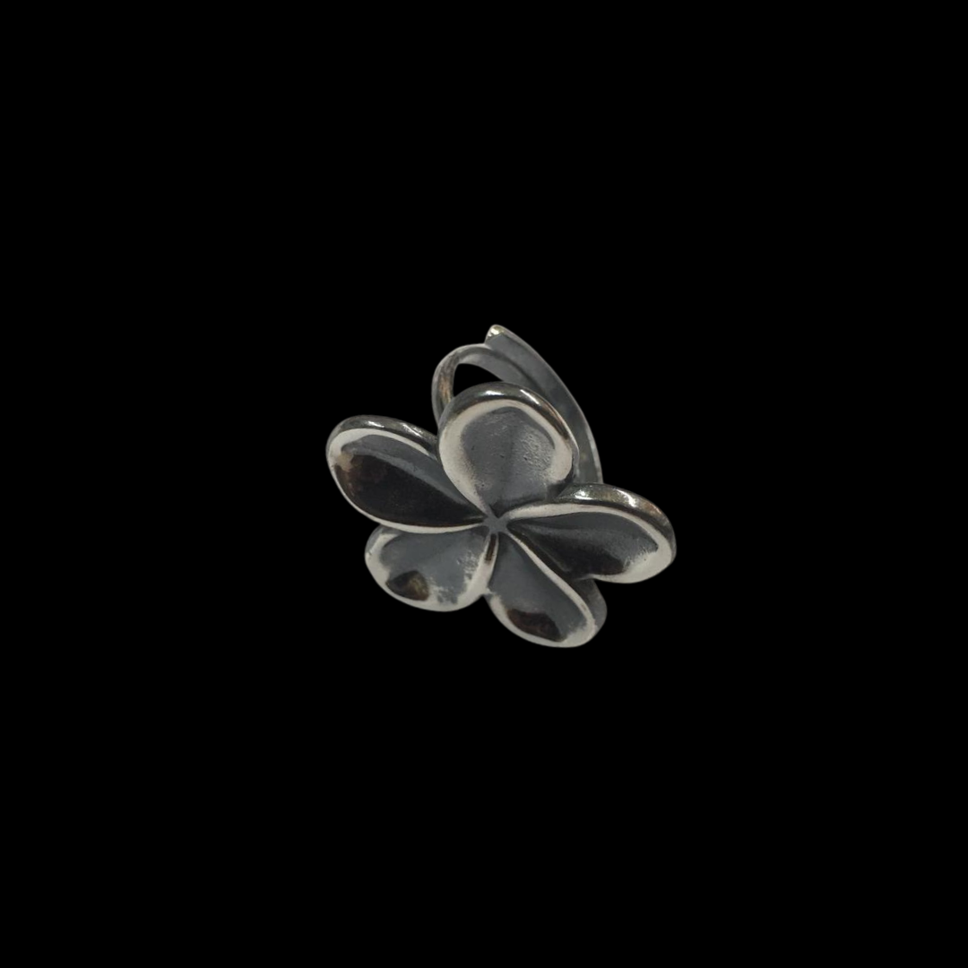 Silver Flower Ring – 925 Sterling Nature-Inspired Design